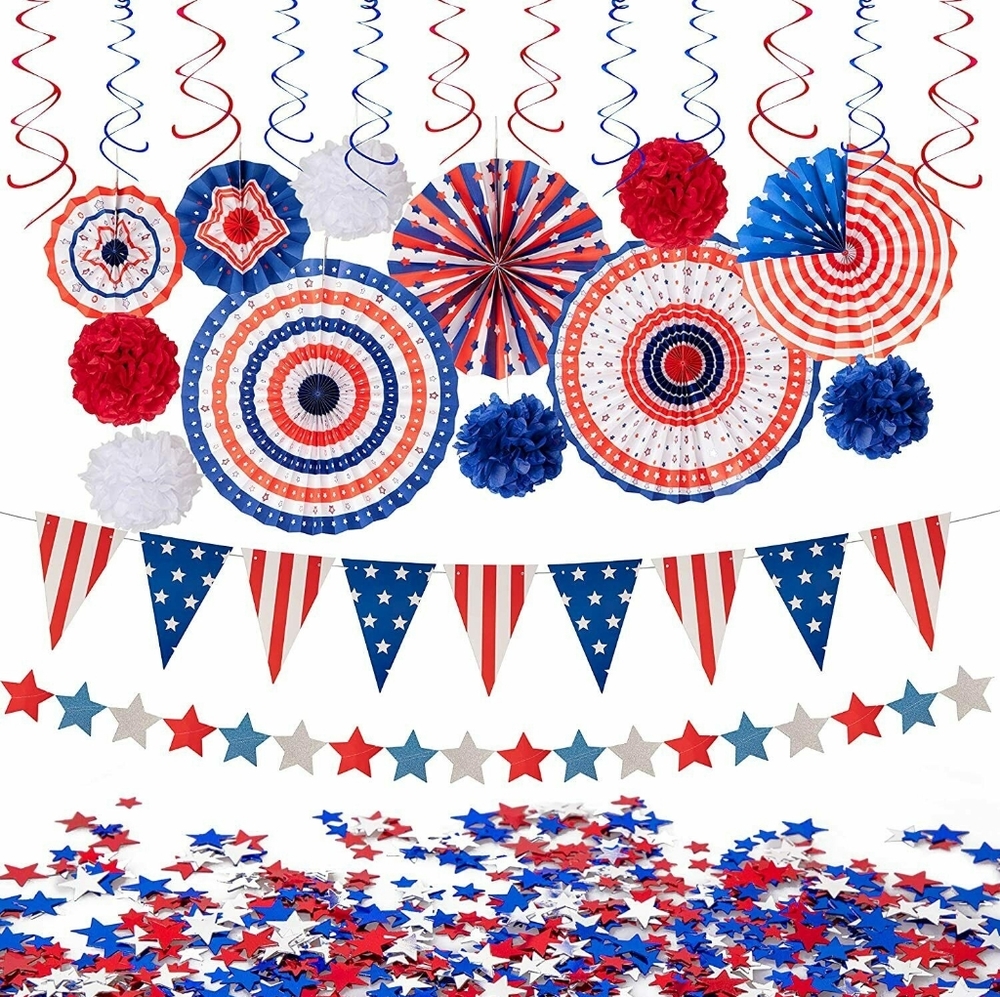 July 4th/Patriotic Party Decorations Kit